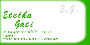 etelka gati business card